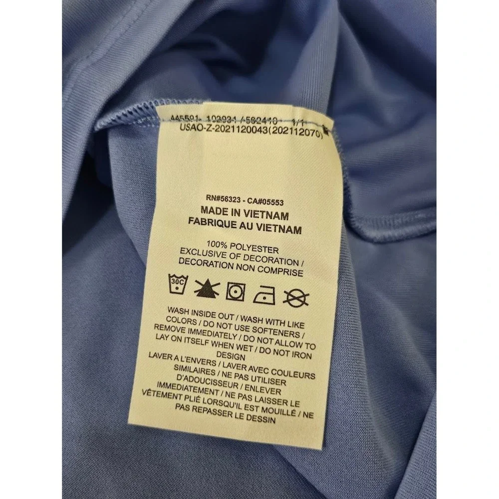 Nike Stride Dri-FIT ADV Running Shirt Mens Large Blue Short Sleeve New